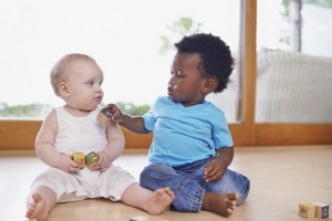 Babies sharing